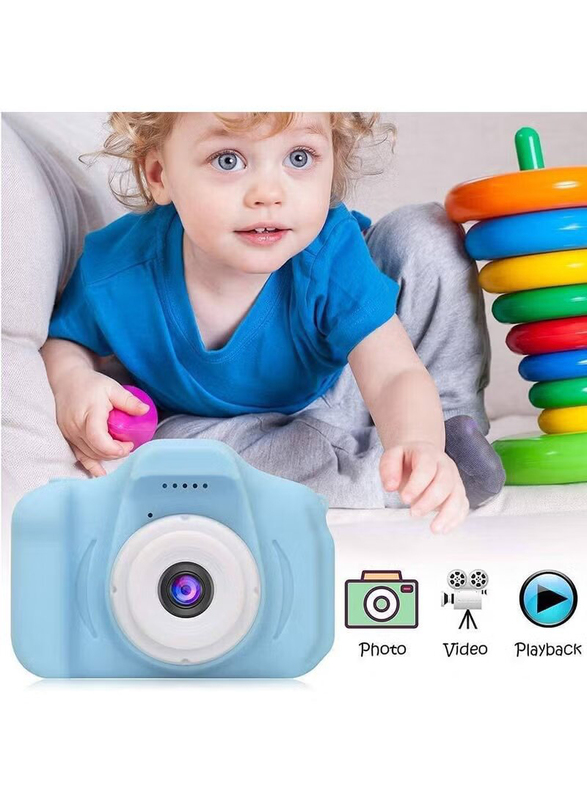HD Digital Video Mini Rechargeable Kids Camera, 8MP, Blue