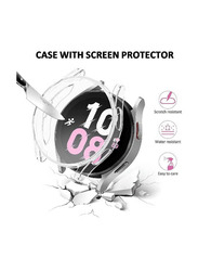 ZooMee Protective Ultra Thin Soft TPU Shockproof Case Cover for Samsung Galaxy Watch 4 44mm, Clear