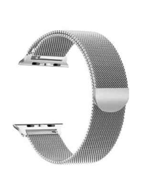 

Generic Milanese Loop Band for Apple Watch 45mm/44mm/42mm, Silver