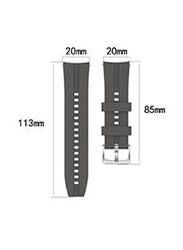 Replacement Strap for Huawei GT 2 42mm/Honor Magic Watch 2 42mm, Black