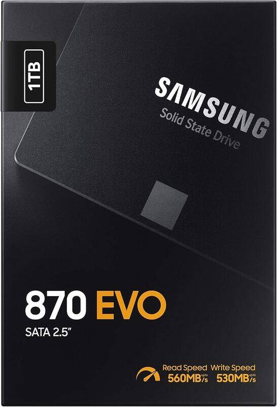 

SAMSUNG 870 EVO 1TB 2.5-inch SSD MZ-77E1T0BW