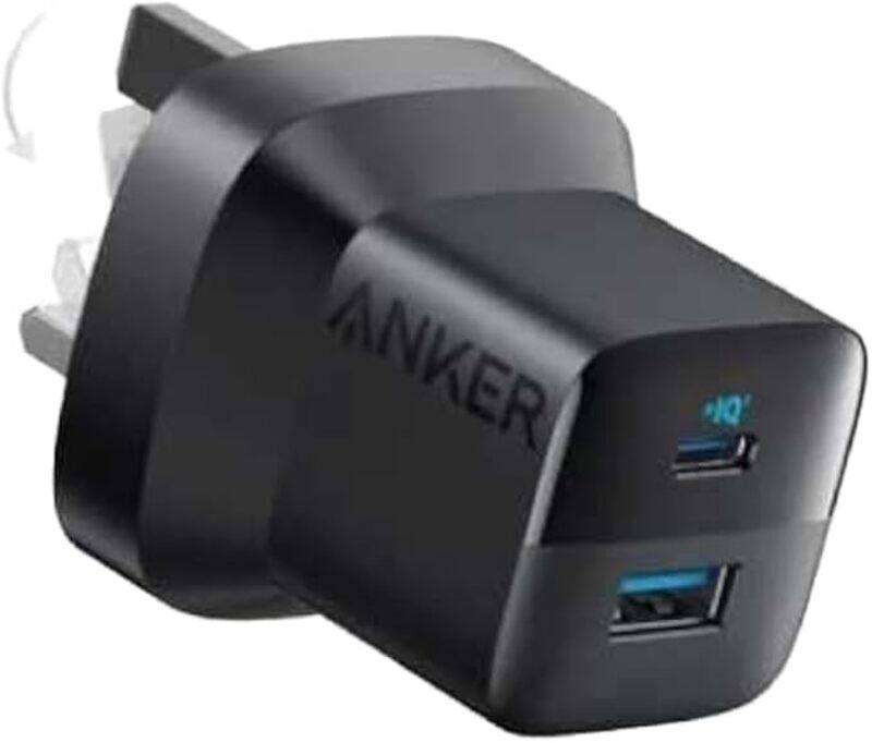 

Anker 323 Dual Port 33W Charger with Type C Cable - BLACK