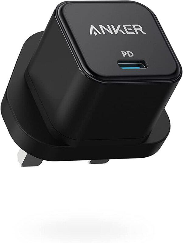 

Anker USB C Charger, 20W Fast Charger, Charge Up to 3x Faster - black