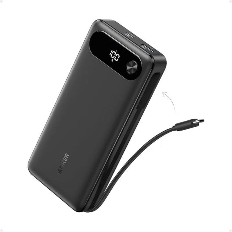 

Anker Power Bank Powercore 20000mAh 30W Portable Charger with USB C Cable Lanyard