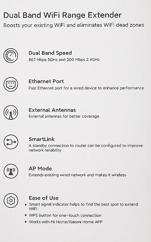 Xiaomi Mi WIFI Range Extender AC1200