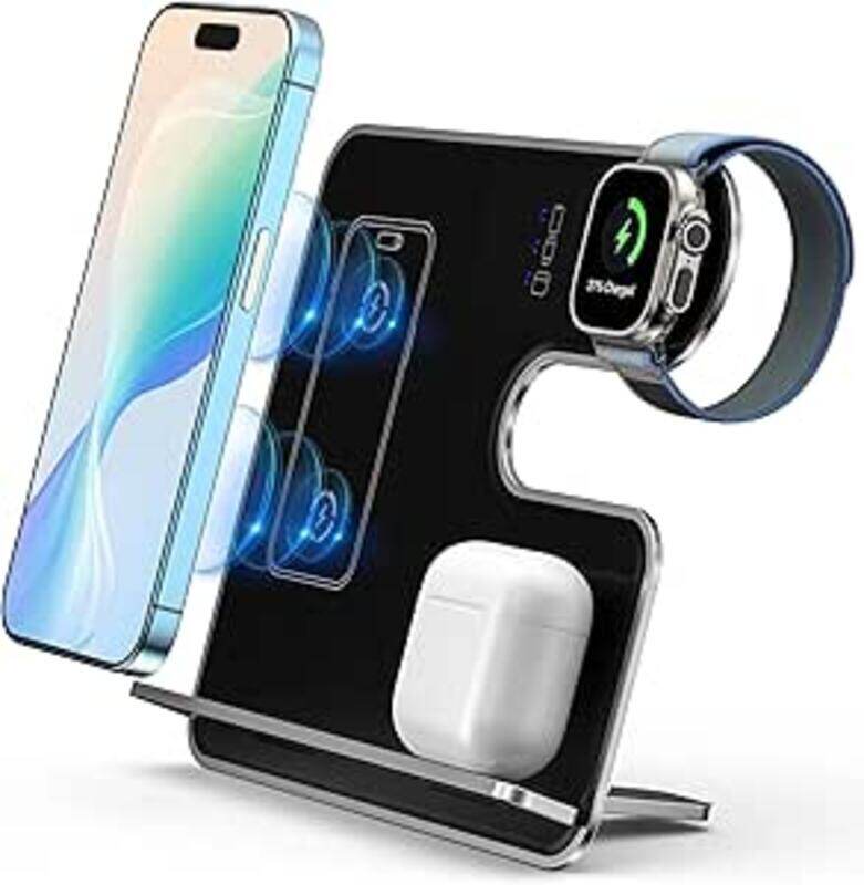 

JBQ WIC-04 3 In 1 Wireless Charger for Watch, earbuds and Mobile Phone