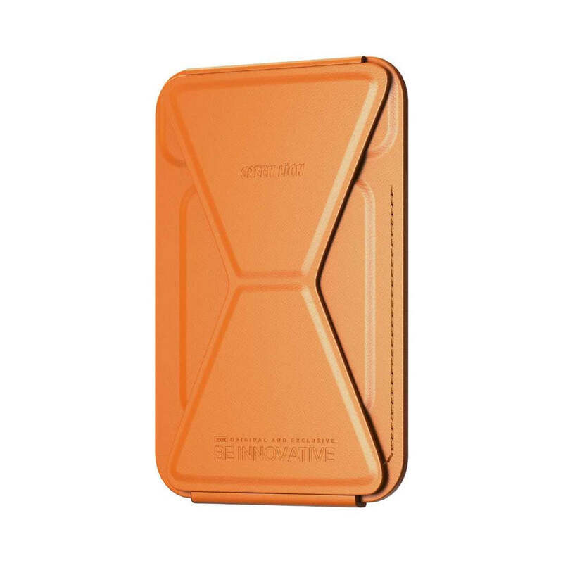 Green Lion Magnetic Wallet - Orange