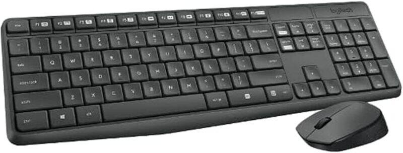 

Logitech MK235 Wireless Keyboard and Mouse Combo for Windows, 2.4 GHz