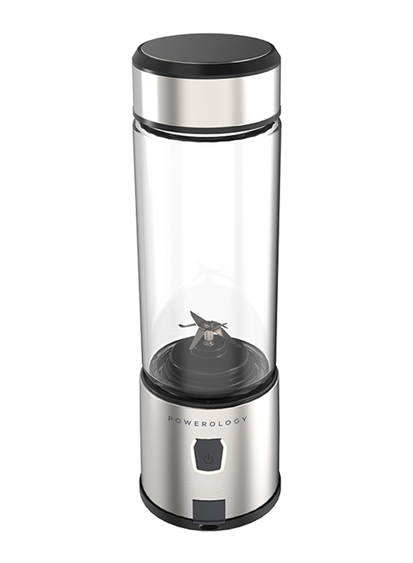 Powerology 450ml 6-Blade Portable Juicer, 126W,  Silver/Black