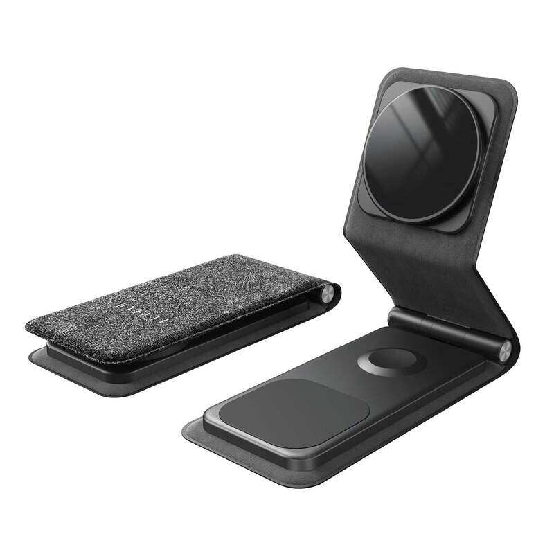 Levelo Arch 3 in 1 Leather Wireless Charging Stand