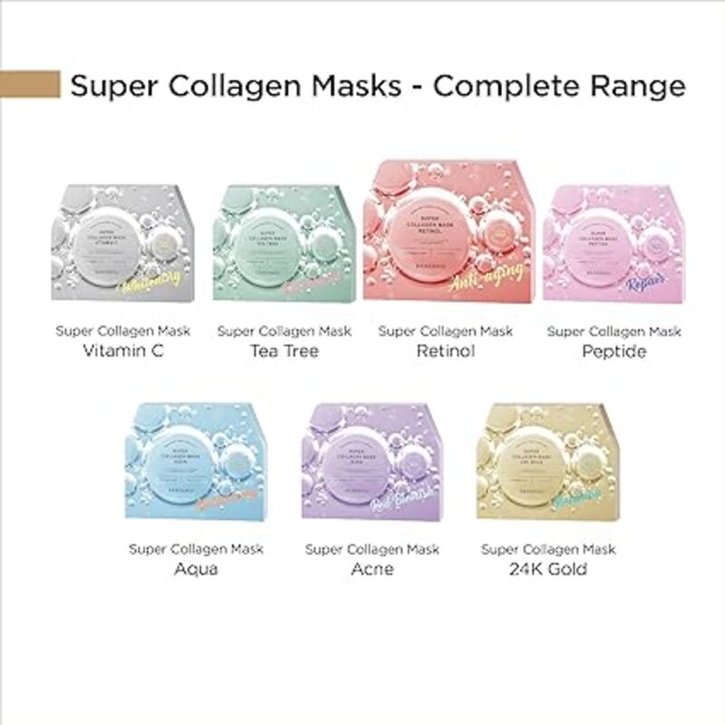 Super Collagen Mask - Retinol , 30ml Pack of 3