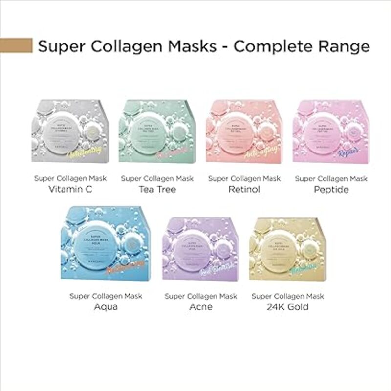 Super Collagen Mask - Aqua , 30ml Pack of 3