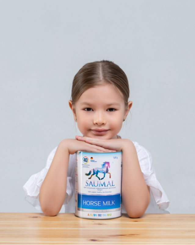 SAUMAL Pure Horse Milk Powder 250g, 100% Natural and Halal, Rich In Whey Protein.