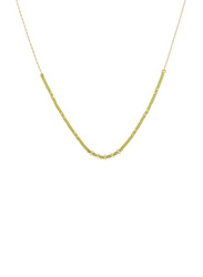 Elegantix Slim Necklace for Women with Natural Stone, Green