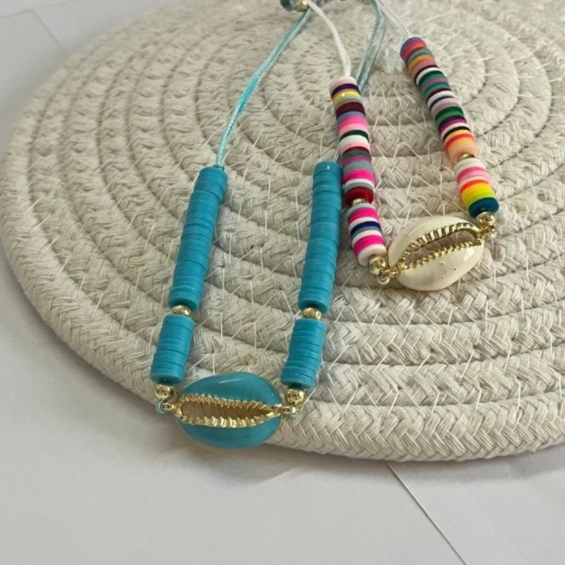 Elegantix Handmade Seashell Bracelet for Women, Blue