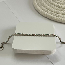 Elegantix Modern Design Dots Bracelet for Women, White/Pastels