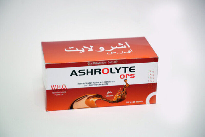 

Oral Cola Flavor Rehydration Salts Bp Ashrolyte Ors ,25'S