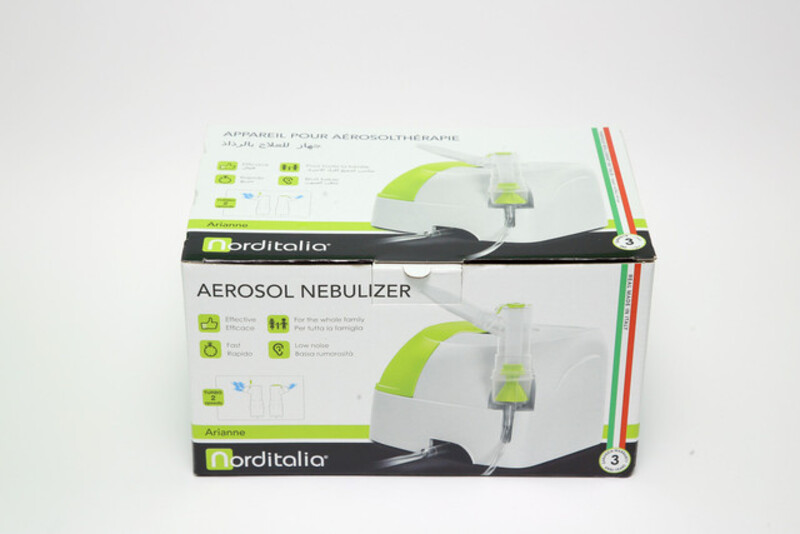 NORDITALIA Arianne Nebulizer with accessories includes for coughs and cold.