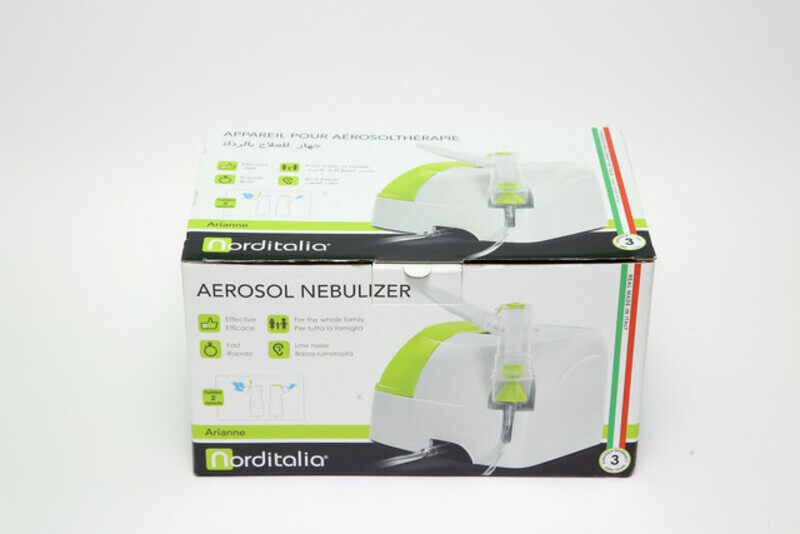 NORDITALIA Arianne Nebulizer with accessories includes for coughs and cold.