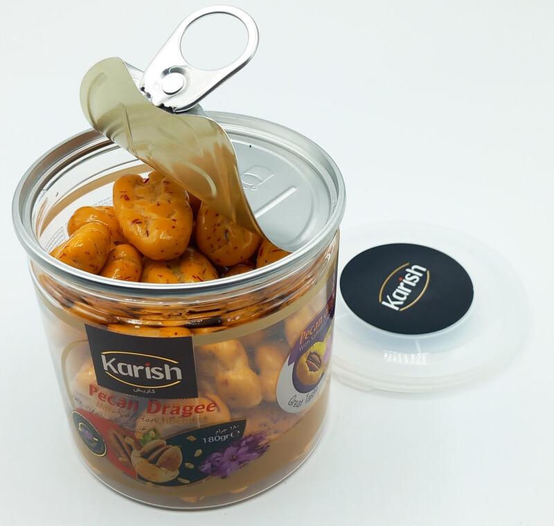 Karish Pecan Dragee With Saffron jar 180g