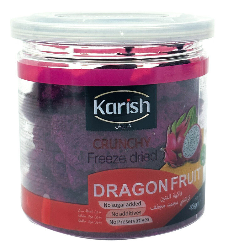 

Karish Freeze dried Sliced Dragon Fruit jar 45g