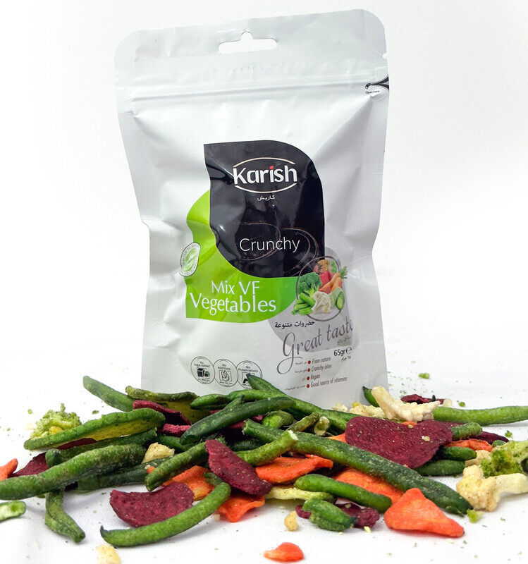 

Karish Vacuum dried Mix vegetables pouch 65g