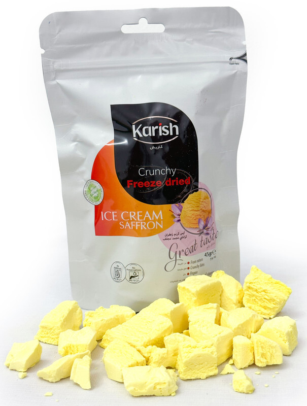 Karish Freeze dried Saffron Ice Cream Pouch 45g