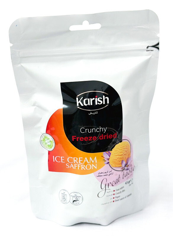 Karish Freeze dried Saffron Ice Cream Pouch 45g