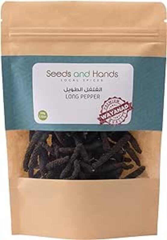 Seeds and Hands Wayanad Long Pepper/Thippili/Pipali Whole (100g)