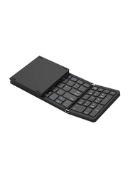 Erkovia Foldable Bluetooth Keyboard with Numeric Keypad, Black