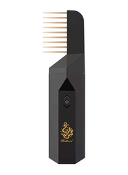 Bakhoor BoSidin USB Rechargeable Comb Electric Bakhoor Luxury Incense Burner, Black