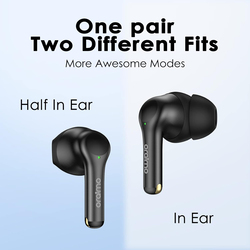 Oraimo True Wireless In-Ear Noise Cancelling Earbuds, Black