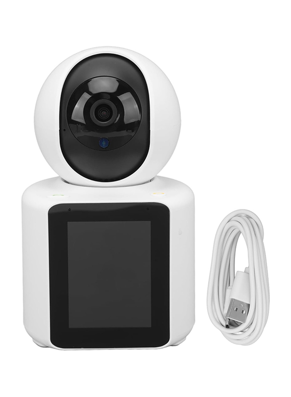 Cryfokt 2.8 Inch HD Screen Smart Security Camera, White