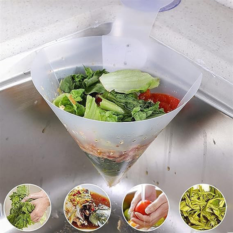 Vichivy Foldable Kitchen Sink Strainer, Clear