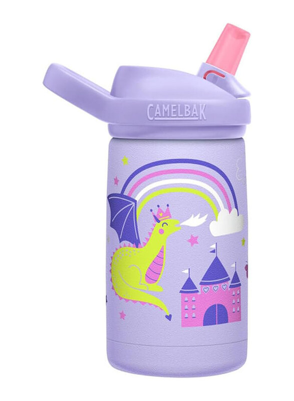 

Camelbak Eddy+ Biking Dogs Insulated Stainless Steel with Straw Cap Bottle for Kids, 12oz, Multicolour