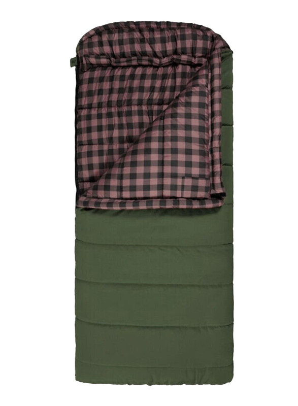 

Teton 35F Right Zip Long Bridger Sleeping Bag, Green/Rose