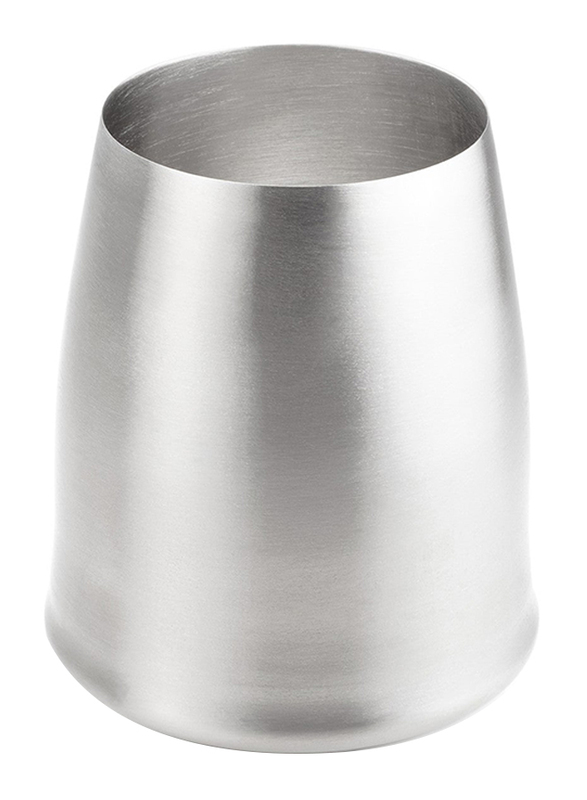 GSI Outdoor Glacier Stainless Stemless Wine Glass, Silver