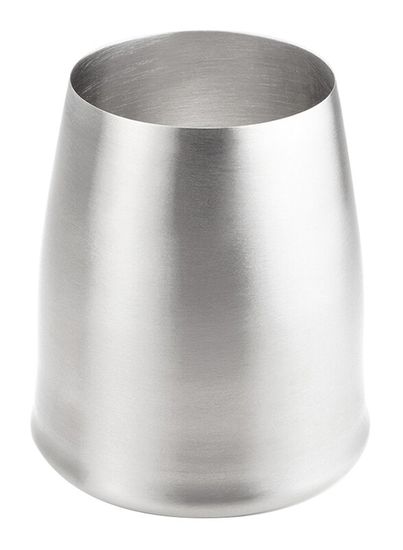 

GSI Outdoor Glacier Stainless Stemless Wine Glass, Silver