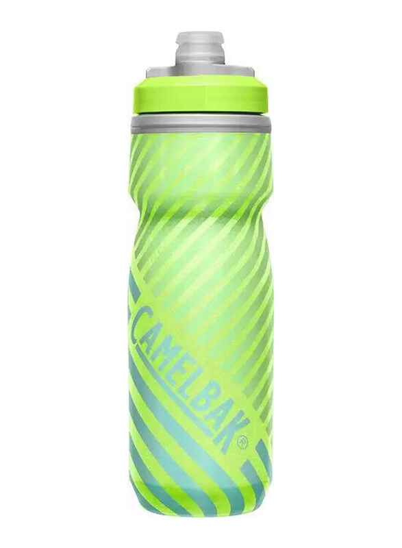 

Camelbak Podium Chill Outdoor Bottle, 21oz, Lime/Blue Stripe