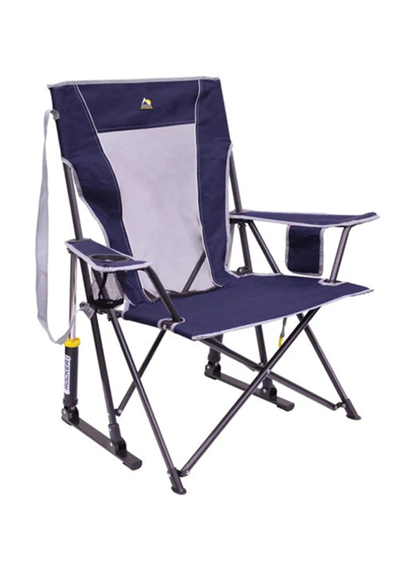 GCI Outdoor Comfort Pro Rocker Camping Chair, Indigo Blue