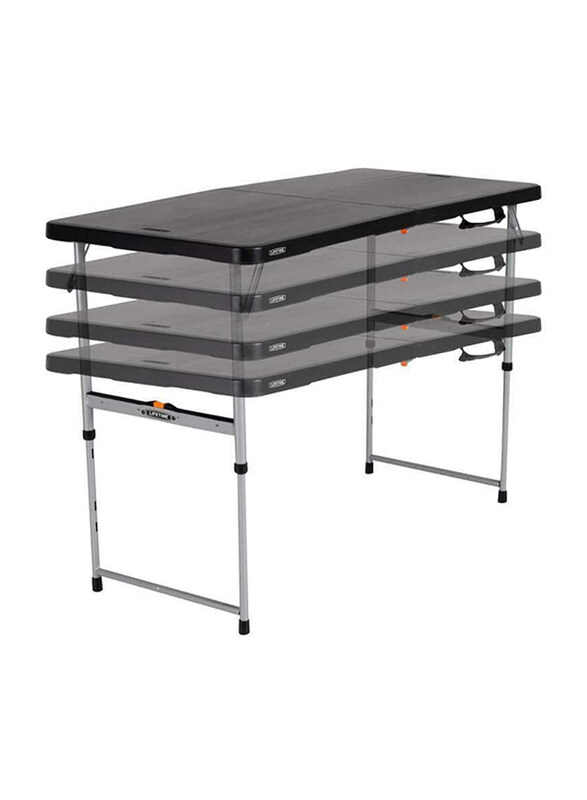 

Lifetime 4 feet Rectangle Light Commercial Table, Black/Silver