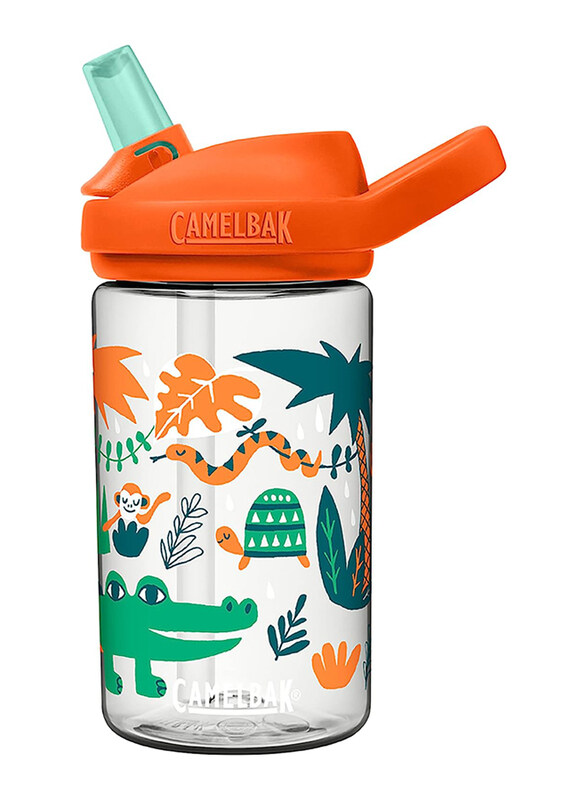 

Camelbak Eddy+ Jungle Animals Insulated Stainless Steel with Straw Cap Bottle for Kids, 14oz, Multicolour