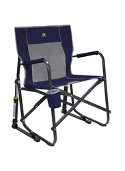 GCI Outdoor Freestyle Rocker Portable Camping Chair, Indigo Blue