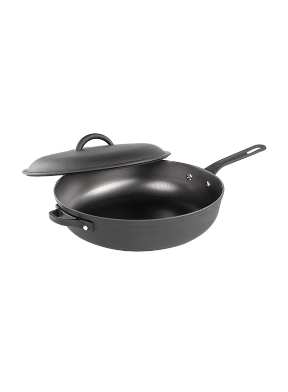 GSI Outdoor 12 inch Guidecast Deep Frypan, Black