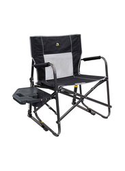 GCI Outdoor Freestyle Rocker Chair With Side Table, X-Large, Black