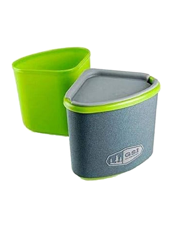 

GSI Outdoor Gourmet Nesting Mug + Bowl Set, Green