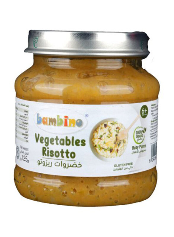 

Bambino Veg. Risotto Puree (Glass Jar), 125g