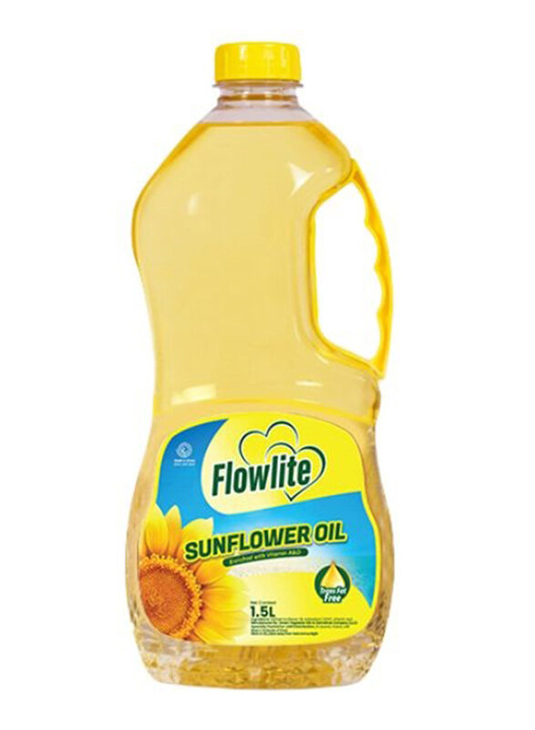 

Flowlite Sunflower Cooking Oil Pet Bottle, 1.5L
