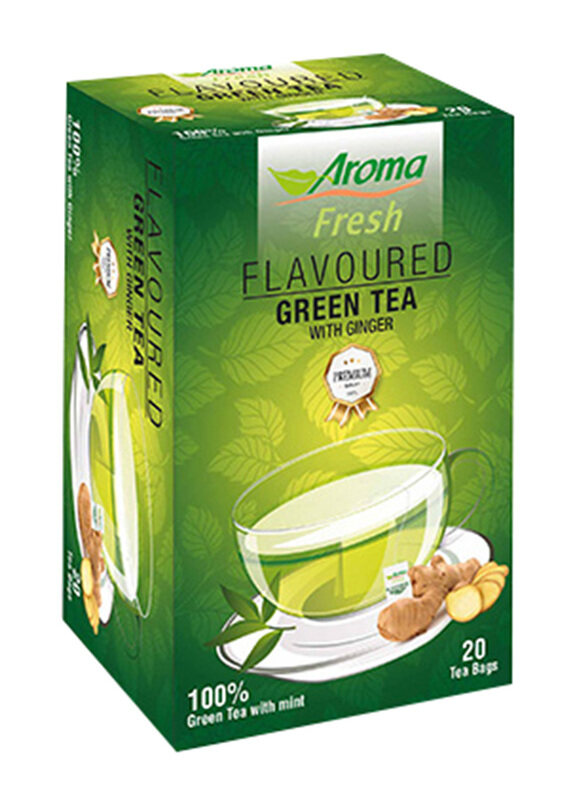 

Aroma Fresh Green Tea Ginger Tea Bag (Box), 20 x 2g