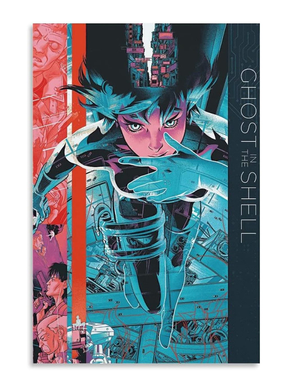 

XINYUELONG Anime Ghost in The Shell Painting Poster Canvas Wall Art, Blue